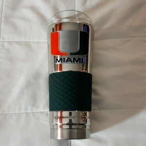 UNIVERSITY OF MIAMI HURRICANES 24 OZ TUMBLER.